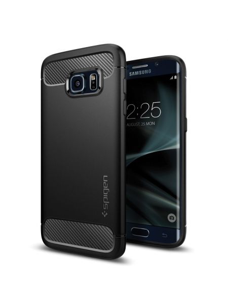 Чехол Spigen Rugged Armor для Galaxy S7 Edge, Black