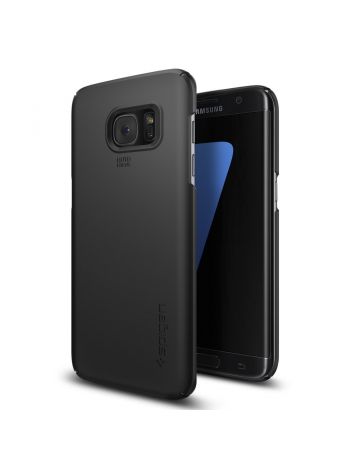 Чехол Spigen Thin Fit для Galaxy S7 Edge, Black, 556CS20029