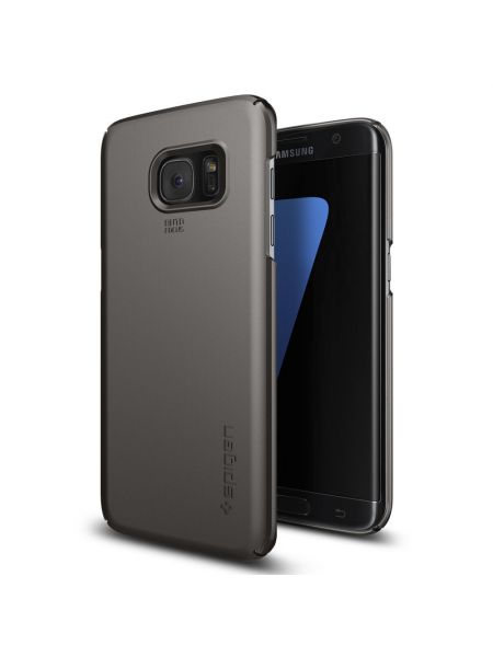 Чехол Spigen Thin Fit для Galaxy S7 Edge, Gunmetal