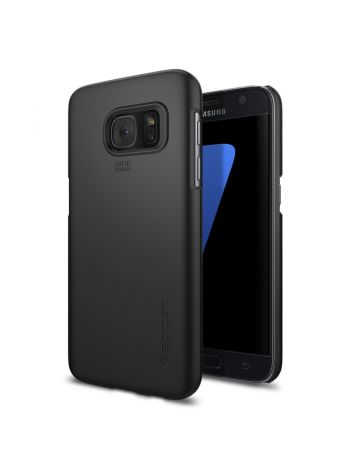 Чехол Spigen Thin Fit для Galaxy S7, Black , 555CS20003