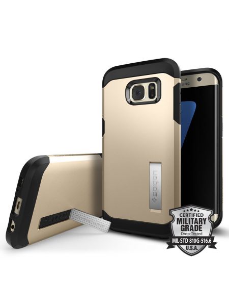 Чехол Galaxy S7 Edge Tough Armor, Champagne Gold