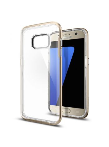 Чехол Spigen Ultra Hybrid для Galaxy S7, Champagne Gold, 555CS20023