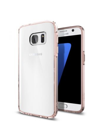 Чехол Spigen Ultra Hybrid для Galaxy S7, Rose Crystal, 555CS20010