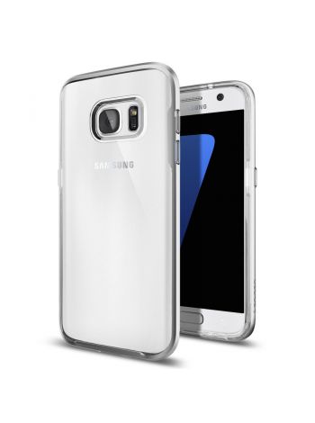 Чехол Spigen Ultra Hybrid для Galaxy S7, Satin Silver, 555CS20021