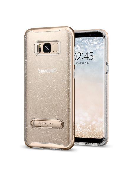 Чехол Crystal Hybrid Glitter Galaxy S8 Plus, Gold Quartz Чехол Crystal Hybrid Glitter Galaxy S8 Plus, Gold Quartz
