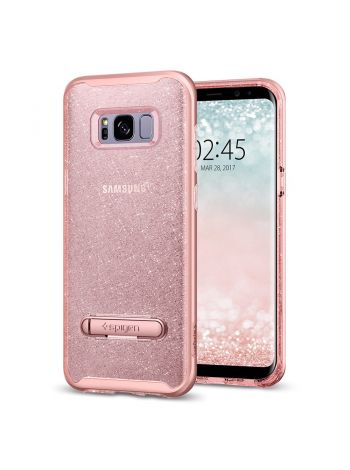 Чехол Crystal Hybrid Glitter Galaxy S8, Rose Quartz, 565CS21328