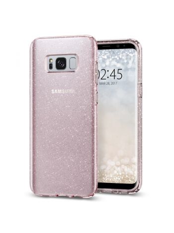 Чехол Liquid Crystal Glitter Galaxy S8 , Rose Quartz, 565CS21615