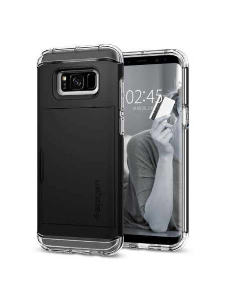 Чехол Crystal Wallet Galaxy S8 Plus, Black Чехол Crystal Wallet Galaxy S8 Plus, Black