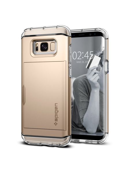 Чехол Crystal Wallet Galaxy S8 Plus, Gold Чехол Crystal Wallet Galaxy S8 Plus, Gold