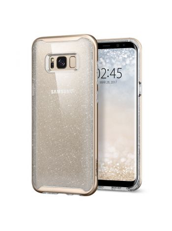 Чехол Galaxy S8 Case Neo Hybrid Crystal Glitter, Gold Quartz, 565CS21606