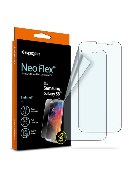 Защитная пленка Spigen Galaxy S8 Screen Protector Neo Flex HD, 2 шт Защитная пленка Spigen Galaxy S8 Screen Protector Neo Flex HD, 2 шт