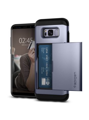 Чехол Spigen Slim Armor CS Galaxy S8 Plus, Orchid Gray, 571CS21799