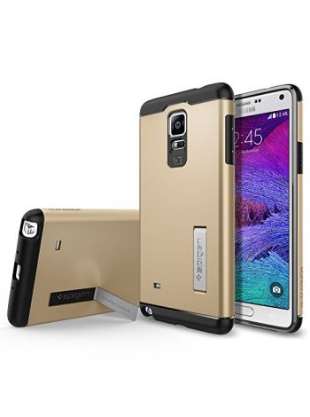 Чехол SGP Slim Armor для Galaxy Note 4, Shampagne Gold, SGP11126
