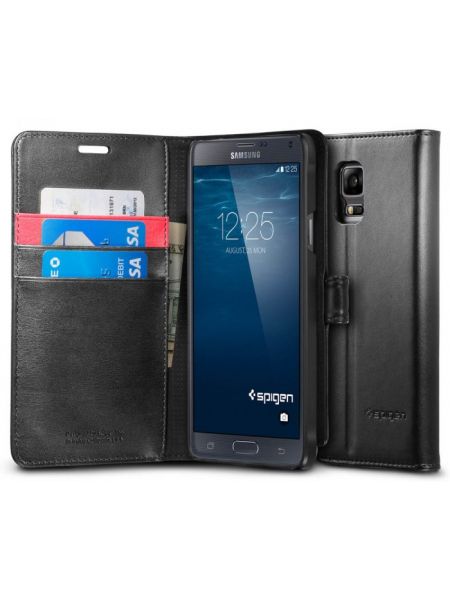Чехол Spigen Wallet S для Samsung Galaxy Note 4, Black 
